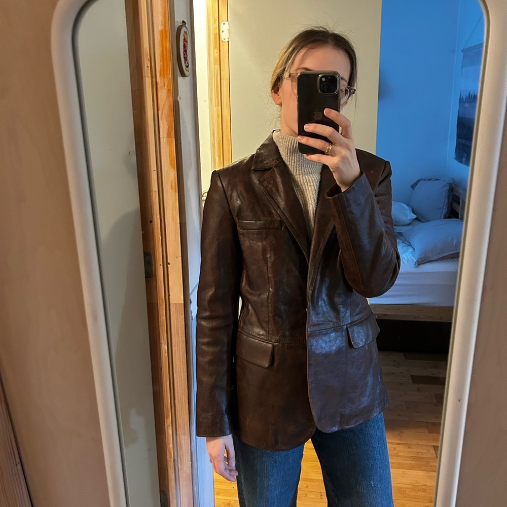 Brown Leather Women's Jacket